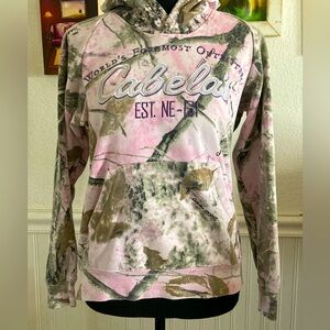 Cabela's Pink Hunter Camo Hoodie S